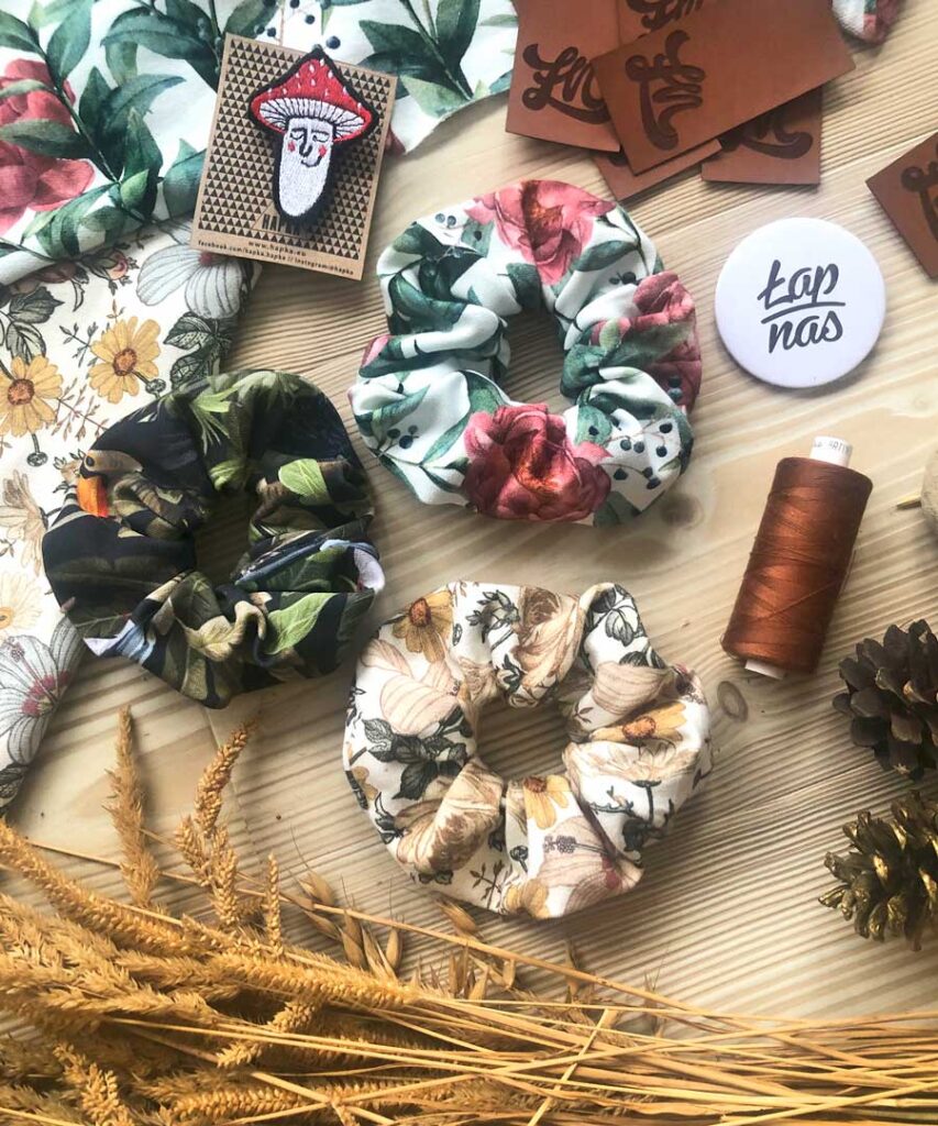 scrunchies we wzory 3 pakj
