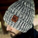 czapka damska czapka męska szara oversize