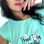 koszulka miętowa przed Toba wszystko