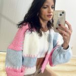 sweter damski kolorowy pastelowy