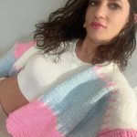 sweter damski kolorowy pastelowy