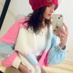 sweter damski kolorowy pastelowy