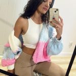 sweter damski kolorowy pastelowy