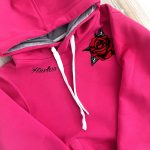 Bluza różowa fuksja z różą Fearless
