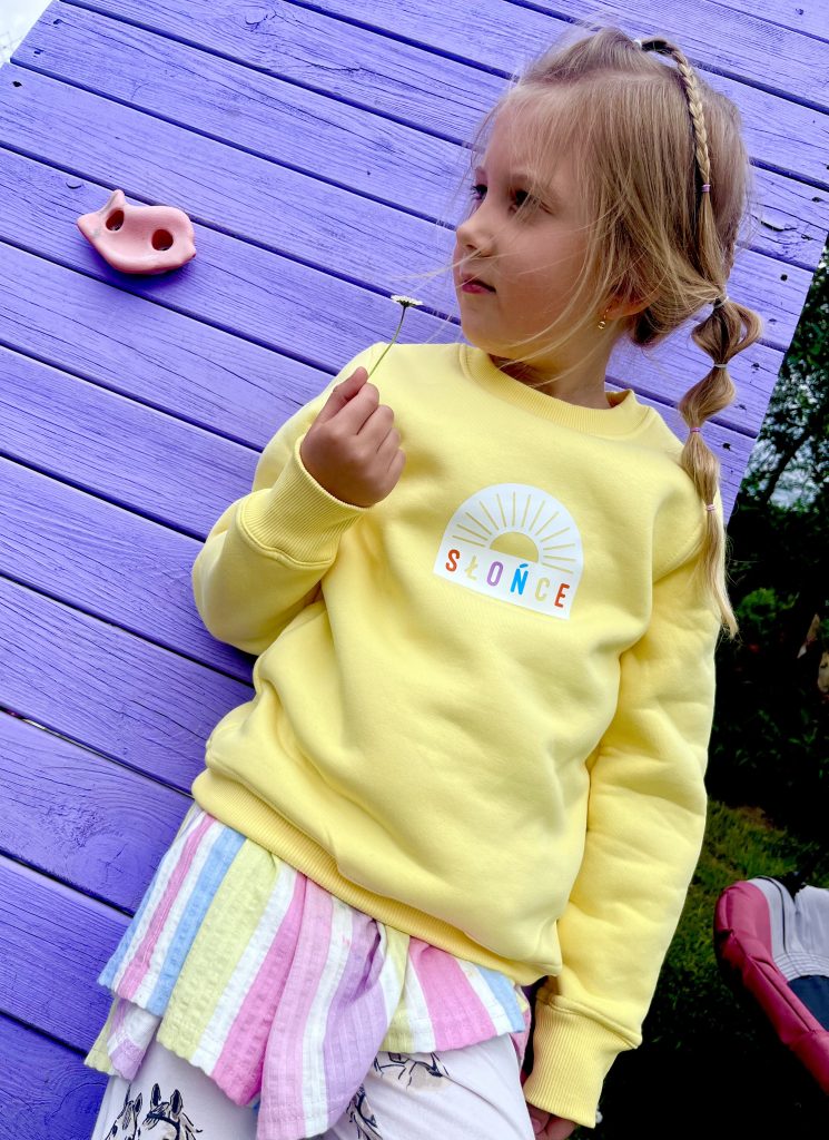 bluza dla dziewczynki slonce